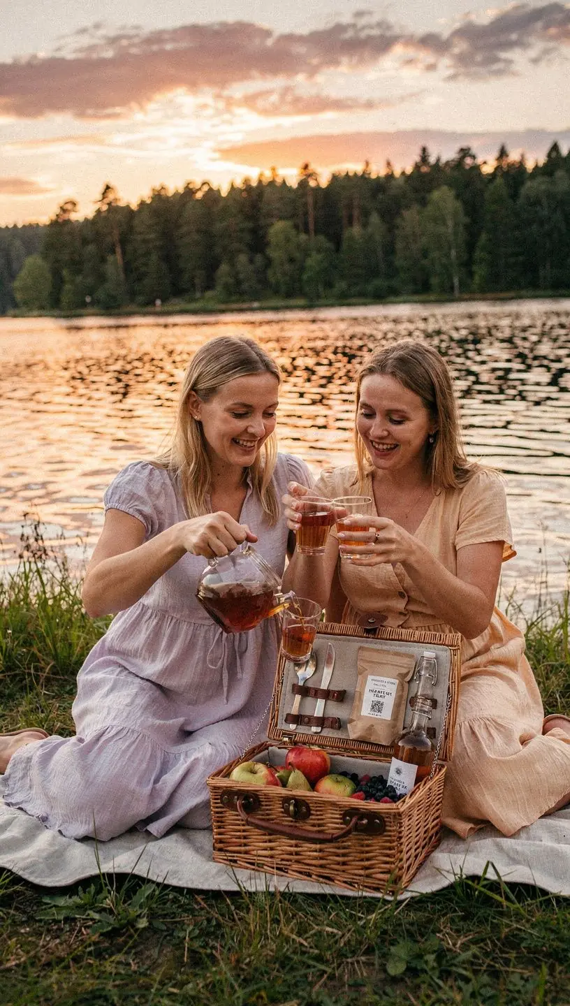 Detoksikuojanti arbatos mišinio pakuotė su ryškiausiais ingredientais.