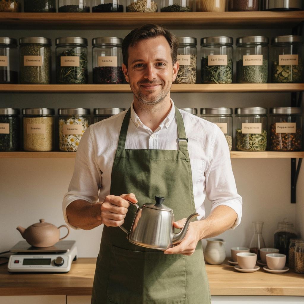 Pienės šaknų arbatos pakelis, su ingredientų sąrašu.